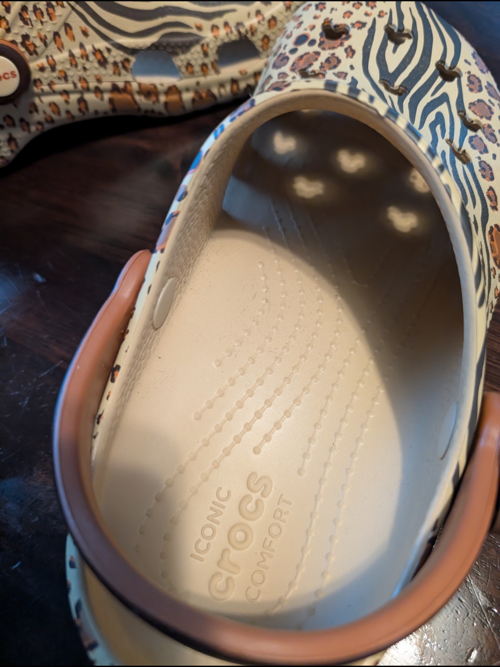 CROCS Disney Parks Animal Kingdom Mickey Animal Print, W9/M7 - Picture 4 of 5